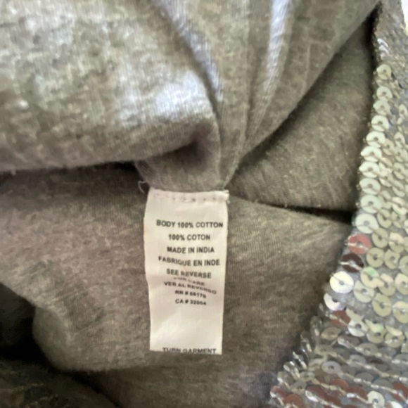 FREE PEOPLE Silver Sequin Sheath Mini Dress Size 6 - Picture 5 of 5